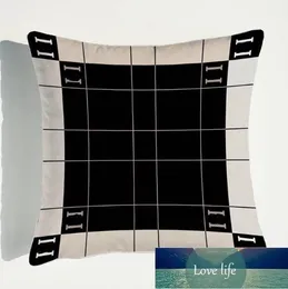 枕ケースシンプルラグジュアリー格子縞の短いベルベットデュプレックスプリント枕クッションモデルルームKTVソファ材材料枕卸売