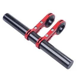 Bike Handlebars Components 20cm 10cm Cycling Handlebar Flashlight Holder Handle Bar Carbon Fiber Bicycle Extender Mount Bracket Accessories 230617