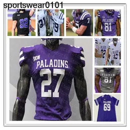 NCAA College Furman Paladins Fu Football Jerseys Tyler Huff Jace Wilson Dominic Roberto Devin Abrams Myion Hicks Ryan Miller Joshua