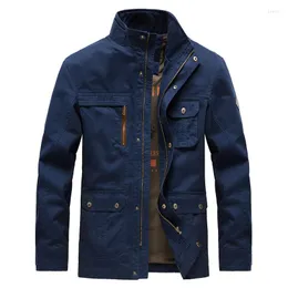 Men's Jackets 2023 High Quality Military Jacket Men Brand Cotton Spring Cargo Multi-pocket And Coats Male Size M-3XL
