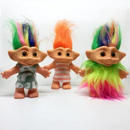 Dolls 8styles anime Action Figure Colorful Hair Kawaii Family Troll Troll Magic Doll Toys for Children Wervalgic Adult 230616