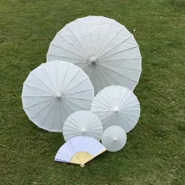 Quatily 60 cm Chinese Japanesepaper Parasol Paper Parasol na ślubne druhny Party Favors Summer Sun Shade Rozmiar dzieci