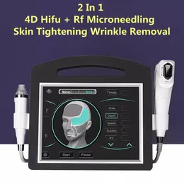 2 I 1 4D HIFU och Microneedle Therapy RF Skin åtdragningssystem SMAS -lyftmaskin