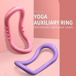 Yoga Circles 2PC Yoga Circle Stretch Ring Massage Home Women Fitness Equipment Bodybuilding Pilates Rings Exercise Training Workout Accessory 230617