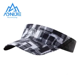 Snapbacks Aonijie E4611 Unisex Outdoor Sports Hollow Cap Summer Sun Visor Hat Golf Fishing Marathon 230615를위한 조절 가능한 스트랩.