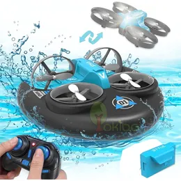 ElectricRc Boats RC Boat 3 In 1 Air Water Arazi Uzaktan Kumanda Helikopteri Çocuklar İçin Elektrikli Balıkçılık Oyuncakları Barco 230616