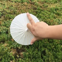 Moda cinese Japanesepaper Parasole Ombrello di carta per damigelle d'onore Bomboniere per feste Parasole estivo per bambini Taglia 20 cm