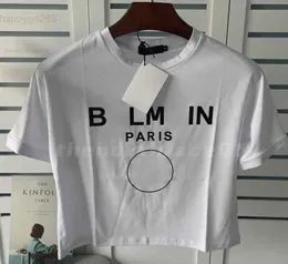 barman Designer T Shirt Crop Top Letters Printed Tee Summer T-Shirt Female Casual Short Sleeves Crew Neck Tops Size S-L334