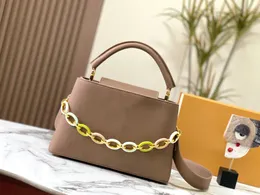 Luxurys Tasarımcı Çanta Capusines BB Çanta Kadın Omuz Çantası Cüzdan Cüzdan Deri Çanta Moda Omuz Lady Taurillon Tote Çantaları M21652