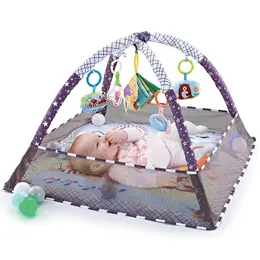 Rattles Mobiles Baby Fitness Frame Crawling Game Blanket Multifunctional Mat Fence Infant Rug Kids Activity Gym Educational Toy 230617