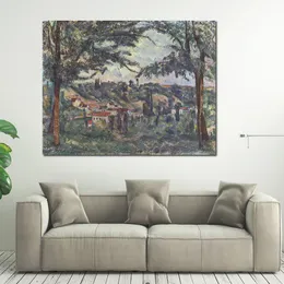 Ręcznie robione dzieła sztuki na płótnie krajobraz 1882 Paul Cezanne malarstwo krajobrazowe krajobrazy biurowe wystrój studia