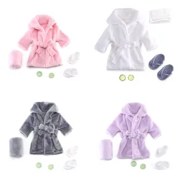 Полотенца одежда для малышки Poshy Props Hooded Hoot с ремнями для ванн бань