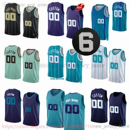 맞춤형 새 시즌 인쇄 농구 유니폼 1 Lamelo Ball 20 Gordon Hayward James Bouknight Mark Terry Rozier Kelly Oubre Jr. Mason Plumlee Jerseys 6 Patch