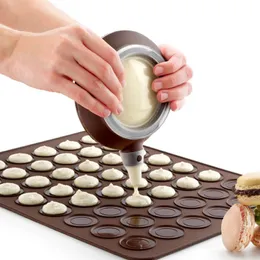 Cake Tools 30 Cavity DIY Silicone Macaroon Pastry Oven Bakeware Sheet Mat Mold Baking Pan for Kitchen 230616