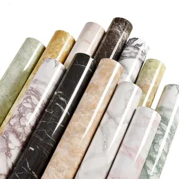 Väggklistermärken vinylfilm självhäftande marmor tapet för badrum kök skåp bänkskivor kontakt papper pvc vattentät 230617
