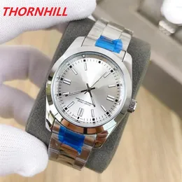 Gün Tarih Basit Tasarımcı Moda Kadınlar İzle 36mm Lady Girl Partisi Paslanmaz Çelik Otomatik Kadınlar Montre Femme Reloj262a