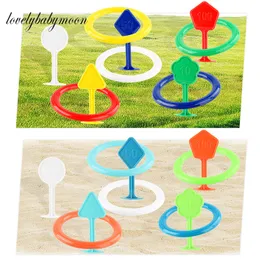 Sand Play Water Fun Hoop Ring Toss Plastic Garden Beach Gioco Pool Toy ghiera digitale Set da esterno Giocattoli per bambini Regalo per bambini 230617