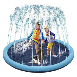 Sand Play Water Fun Other Toys Children Outdoor Play Water Pad Inflatable Water Sprinkler Pad Lawn Game Mat Beach Pad Water Sprinkler Game Toy Piscinas 230616