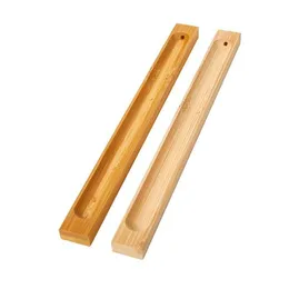 Lâmpadas de fragrância Linha de bambu Queimador de incenso Suporte de madeira Bastão de sândalo Coil Base Decoração de casa Drop Delivery Decoração de jardim Fragranc Dhhoz