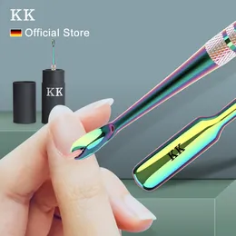 اندفاع بشرة KK Remover Dead Skin Skin Pusher Stainless Clippers Clippers Cleaner Trimmer Professional Manicure Tools Hand Foot Care 230616