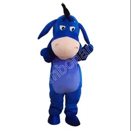 Postać dorosła Eeyore Donkey Mascot Costumes Cartoon Fancy garnitur dla dorosłych Animal Temat Mascotte Carnival Costume Halloweenowa sukienka