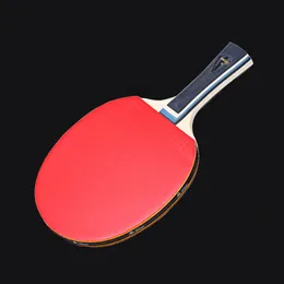 Bord Tennis Raquets 1st Racket med påse 7 -PLY TRÄ PING PONG BAT PADDLE Långt handtag Horisontellt GRIP ALLROUND Typ Pingpong Training 230616