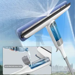 Cleaning Brushes Multifunctional Spray Mop Window Cleaner Glass Wiper with Silicone Scraper Shower Floor Washer 230617