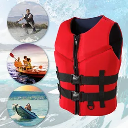 Life Vest Buoy Adult Life Jacket Justerbar Neopren Drifting Safety Life Vest Warme Wear-beständig med dragkedja för simning av havsfiske 230616