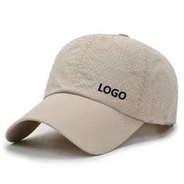 Snapback mogą dostosować wiosenne i letnie perforowane czapkę baseballową męską damską damską oddychającą kaczką kapelusz 230615