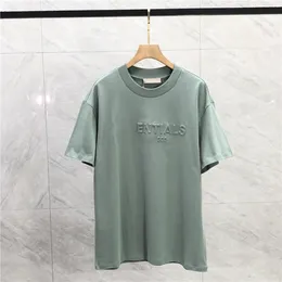 2023 Tasarımcı Gömlek Essent T Shirt Street Sıradan Essentail Tshirt Gevşek Erkek Kadın Yaz Lüks Şortları Essen Tshirts Göğüs Baskı Üstleri Tees Essentiel T-Shirt