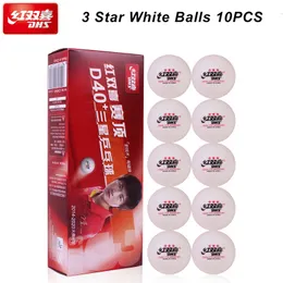Настольный теннис ракетс соревнования майор 3 звезды D40 Материал шарика Abs Seamed Poly Plastic Original Ping Pong Balls 230616