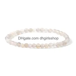 Beaded Mini Natural Stone Energy Bracelets Tiny Bracelet Statement Charm Couples Drop Delivery Jewelry Dhexk