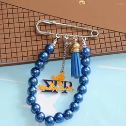 Brooches Blue Pearl Tassel Greek Poodle Sigma Organization Club Safety Pin Jewelry Drop Ship