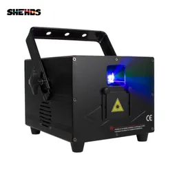 SHEHDS 3000MW RGBアニメーションスキャンレーザーライト30KPPSステージ照明ILDAフルカラーパーティーウェディングバークラブDMX512
