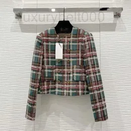 Kvinnorjackor Designer Brand Jacket GGGG Nya kvinnor Fall Winter Western kostym Jacket Toppkvalitet Fashion Tweed Leisure Spring Birthday Present WZXT