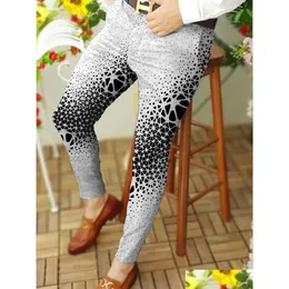 Men'S Pants Summer Hip Hop Print Geometric High Fashion Mens Plus Size Printing Long Casual Man Patterned 3Xl Trousers Drop Delivery Dhyig