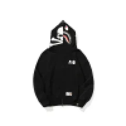 A Bathing A Ape 15th anniversary of the popular logo skulls joint shark head hooded fleece