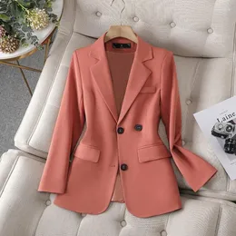 여자 정장 여성 Blazer Spring Autumn Coat Office Ladies Business Work Wear Formal Jacket Female auterwear 긴 슬리브 블레이저 S-4XL