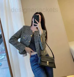 Women's Jackets Designer brand 2023 Women Autumn Winter letter Fashion Jacket top-grade Metal buckle Tweed Casual coat Spring Cardigan birthday Mother's Day Gift OZ7