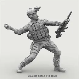 Soldat 116 Harts Soldatfigur Kits Special Forces Model Colorless and Self-monterad A-97 230616