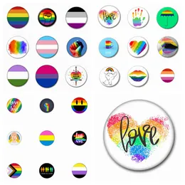 27 Estilos Orgulho Arco-íris Broches Punho Coração Bandeira Amor Lábios Broches Personalizados Distintivo LGBT Gay Lésbicas Amigos Broche Pins