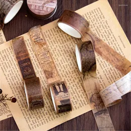 Present Wrap Antique Paper Map Ticket Letter Washi Stickers Pack Diy Diy Junk Journal Decoration Collage Vintage Sticker Scrapbooking