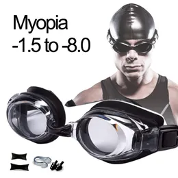 goggles Schwimmbrille Myopie Professionelle Antifog UV-Brille Männer Frauen Silikon Dioptrien Schwimmen Sportbrillen Optionales Etui 230617