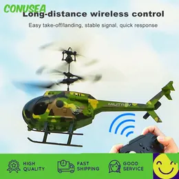 ElectricRC Aircraft RC Helicopter 2Ch Mini Drone 2.4G Fjärrkontrollplan Aircraft Kids Toy Gift To Kid Boy Children Outdoor Indoor Flight Toys 230616