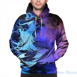 هوديز الرجال رجال من النوع الثقيل للنساء مضحك Final Fantasy X Logo Print Hoodie Streatwear