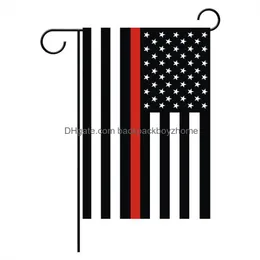 Banner Flagi Blueline USA Police Party Dekoracja Cienka Niebieska Linia American Garden Flag Flag Drop dostawa do domu Świąteczne zapasy DHJ8C