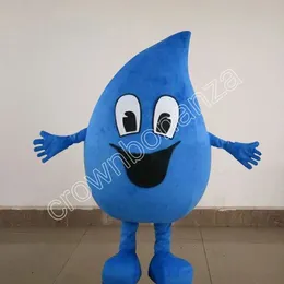 Costume della mascotte della goccia d'acqua di alta qualità Costume di carnevale in maschera Costume di fantasia personalizzato Costume di peluche