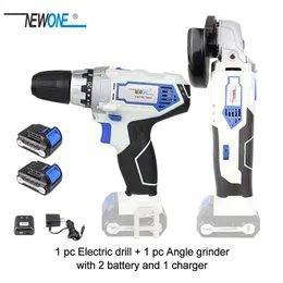 Equipment NEWONE 12V Electric Power Tool Liion Cordless Angle Grinder Reciprocating Saw Drill Combo kit set with Battery for cutting