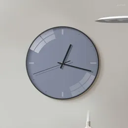 Zegary ścienne Nowoczesne zegar nordycki projekt sypialnia metal kreatywny stylowy salon okrągły cichy duvar saati minimalistyczny wystrój