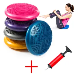 Yoga topları pvc şişme yoga top yastık denge ped masaj fitness topları Pilates anti-stres top fitball antrenman evi pompa 230617